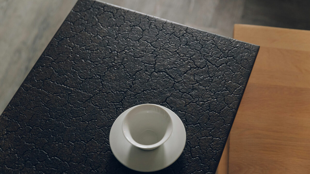 lava triptych side table detail