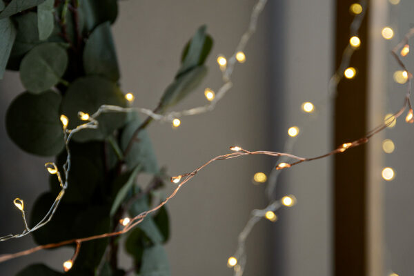 LED light strings with copper and silver wires