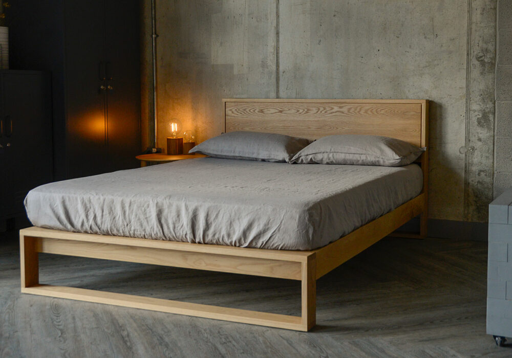 Leith Modern Solid Wood Bed Natural Bed Company