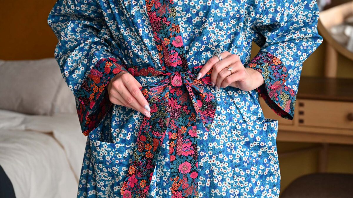 Luxury Patterned Kimonos in Liberty Fabrics - 3 Colours - Image 4