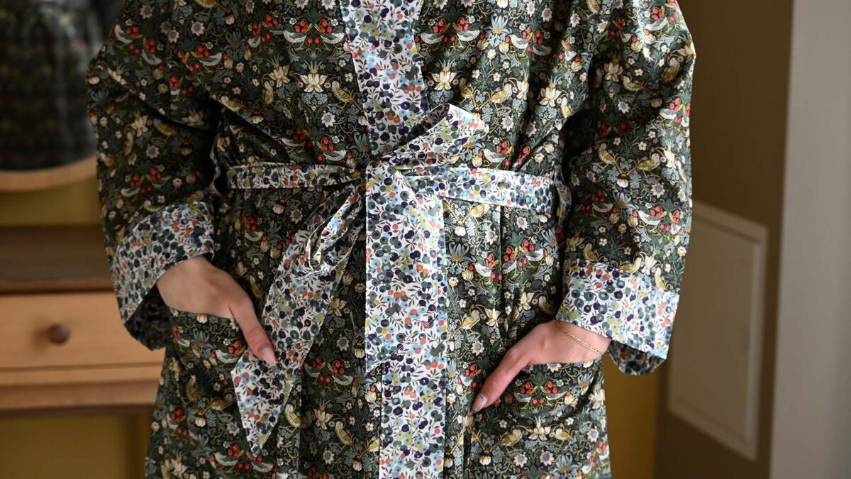 Luxury Patterned Kimonos in Liberty Fabrics - 3 Colours - Image 8