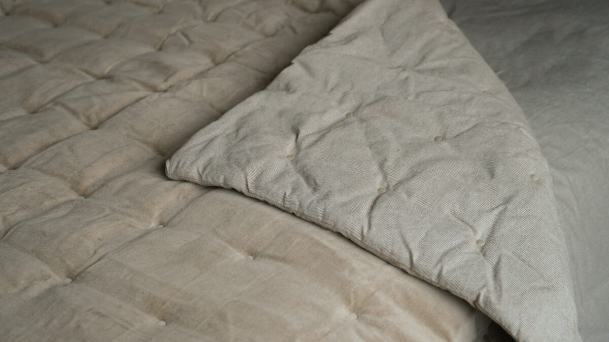 light chestnut colour velvet throw