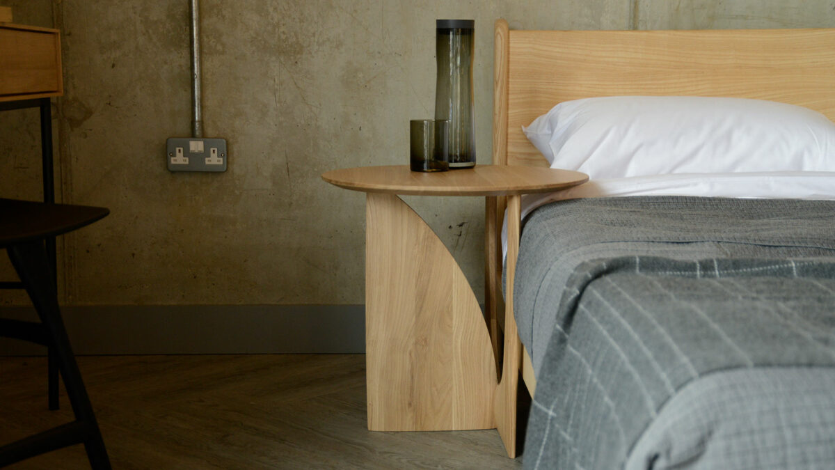 Ethnicraft modern bedside table