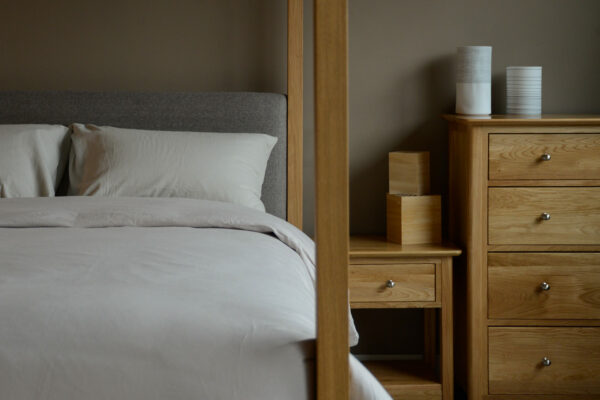 soft brushed cotton bedding in stone including duvet cover and pillowcases