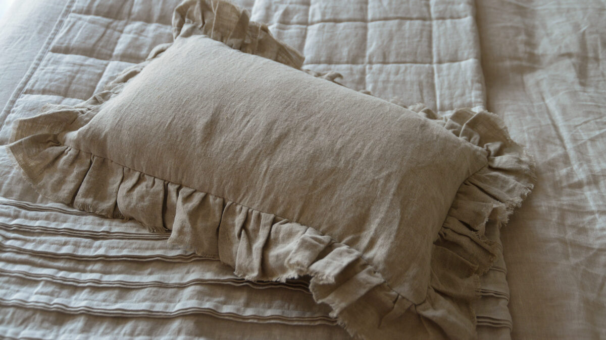 Linen Ruffle Cushions - Image 4