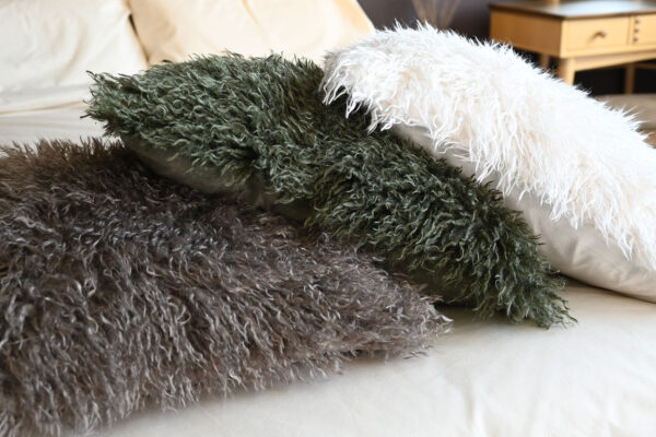Deep Pile Faux Fur Cushions - 3 Colours