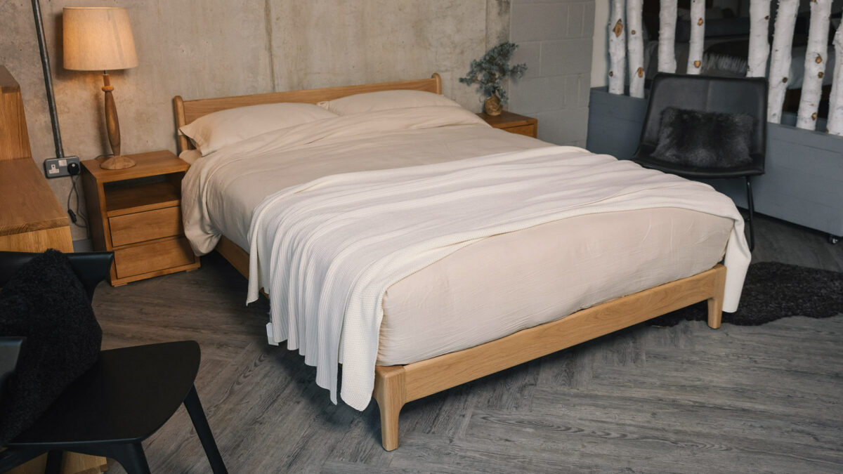 low bed Pimlico in oak