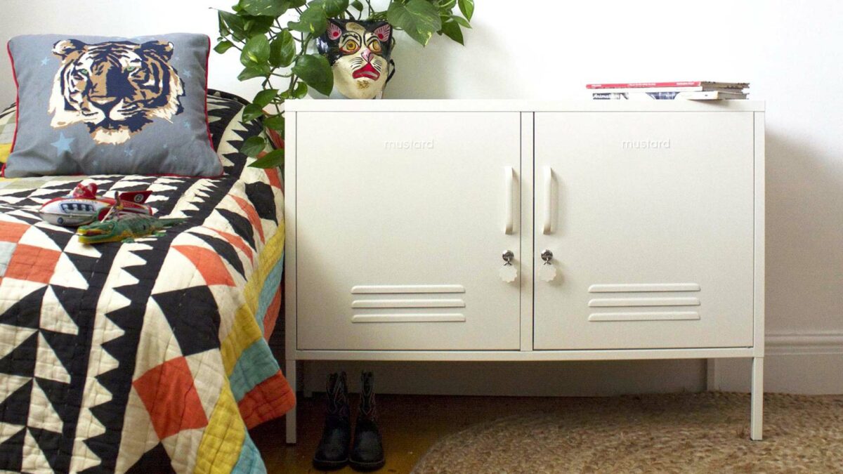 White low locker - storage unit