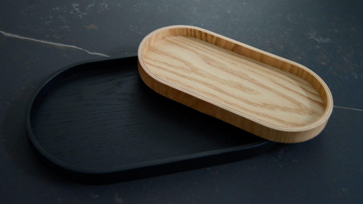 lozenge shape trays from above