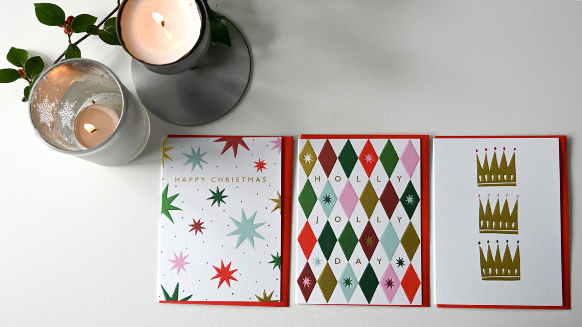 Luxury Mid-Century Look Christmas Cards - Image 3