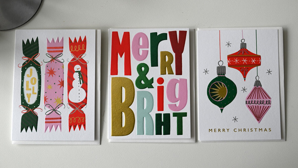 Luxury Mid-Century Look Christmas Cards - Image 4