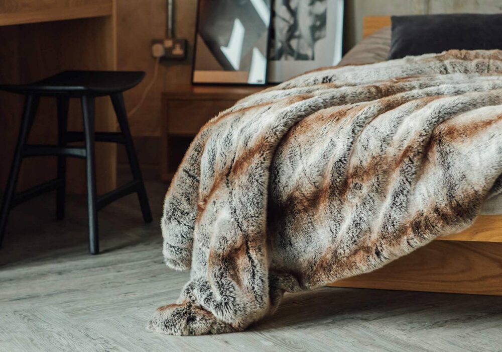 Luxury Faux Fur Bedspread Bedding Natural Bed Company