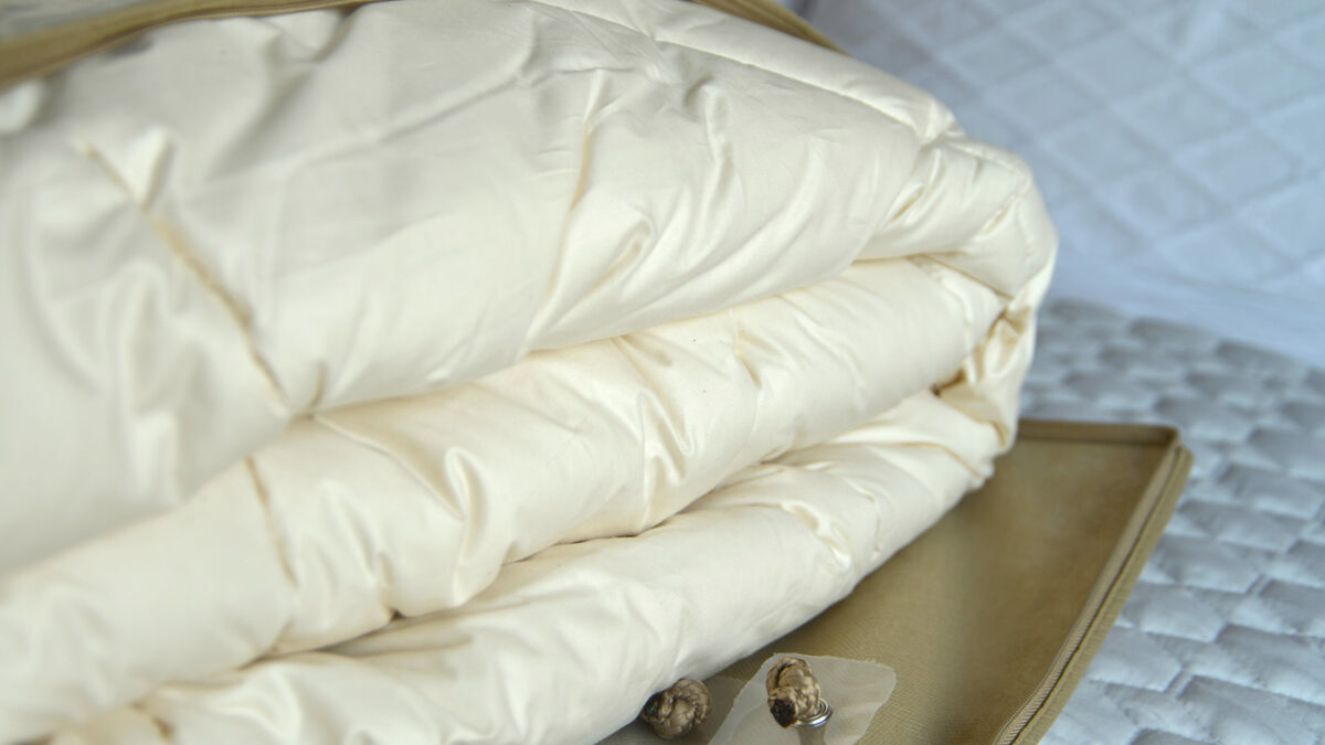 luxury kapok and organic cotton filled duvet