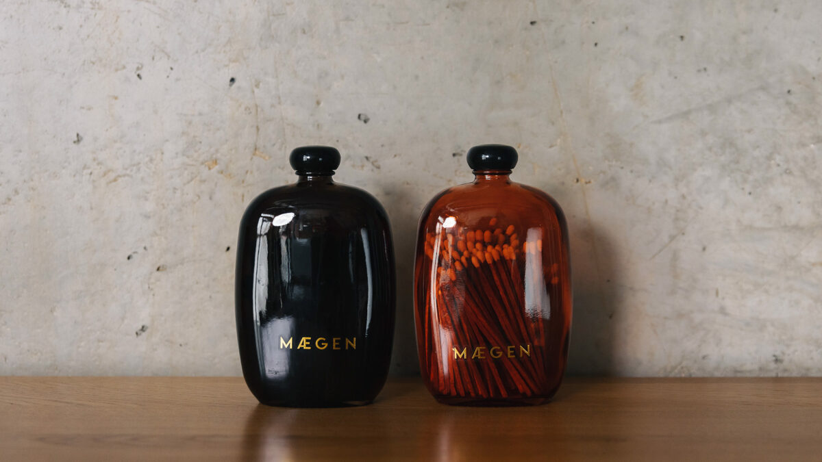 luxury matches sets in glass bottles