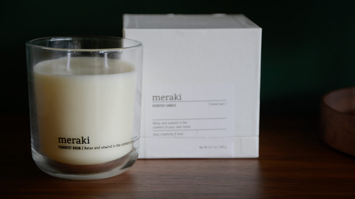 luxury scented candle forrest rain