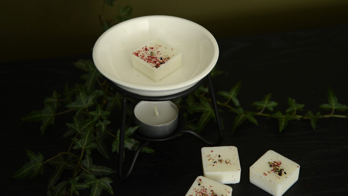 luxury wax melts with contemporary burner