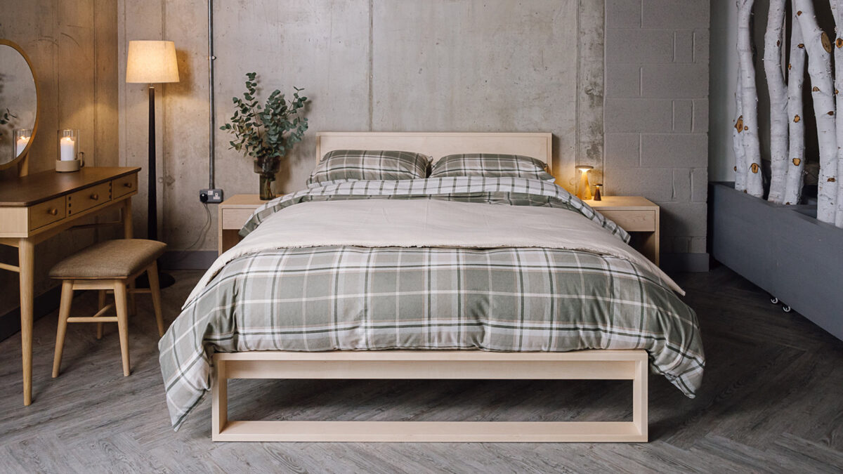 Green Check Brushed Cotton Duvet Set - Image 6