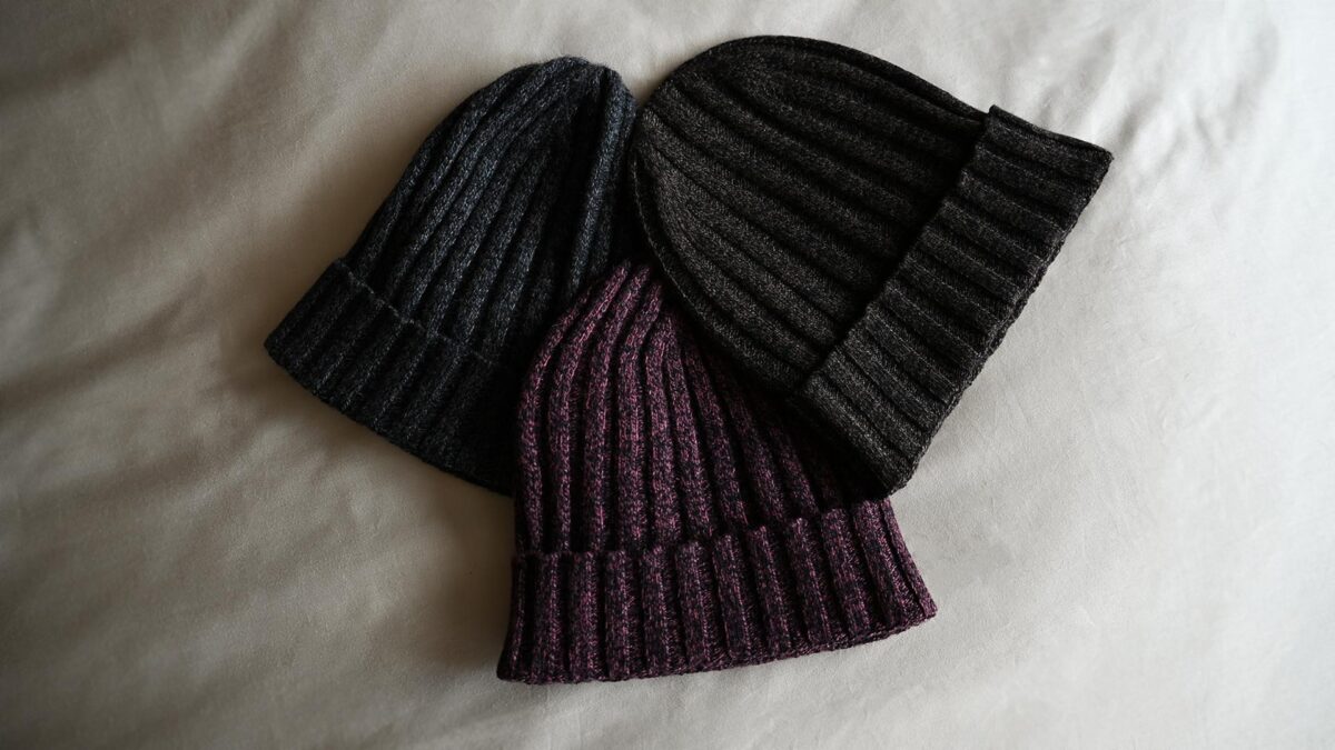 Melange Cashmere Cable Knit Hats - 3 Colours