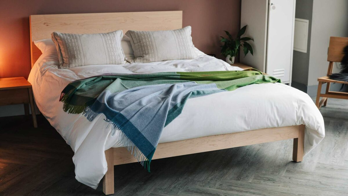 modern wool throw
