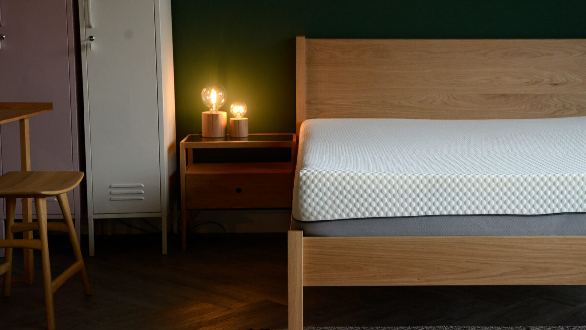 medium firm memory foam mattress on Zanskar bed