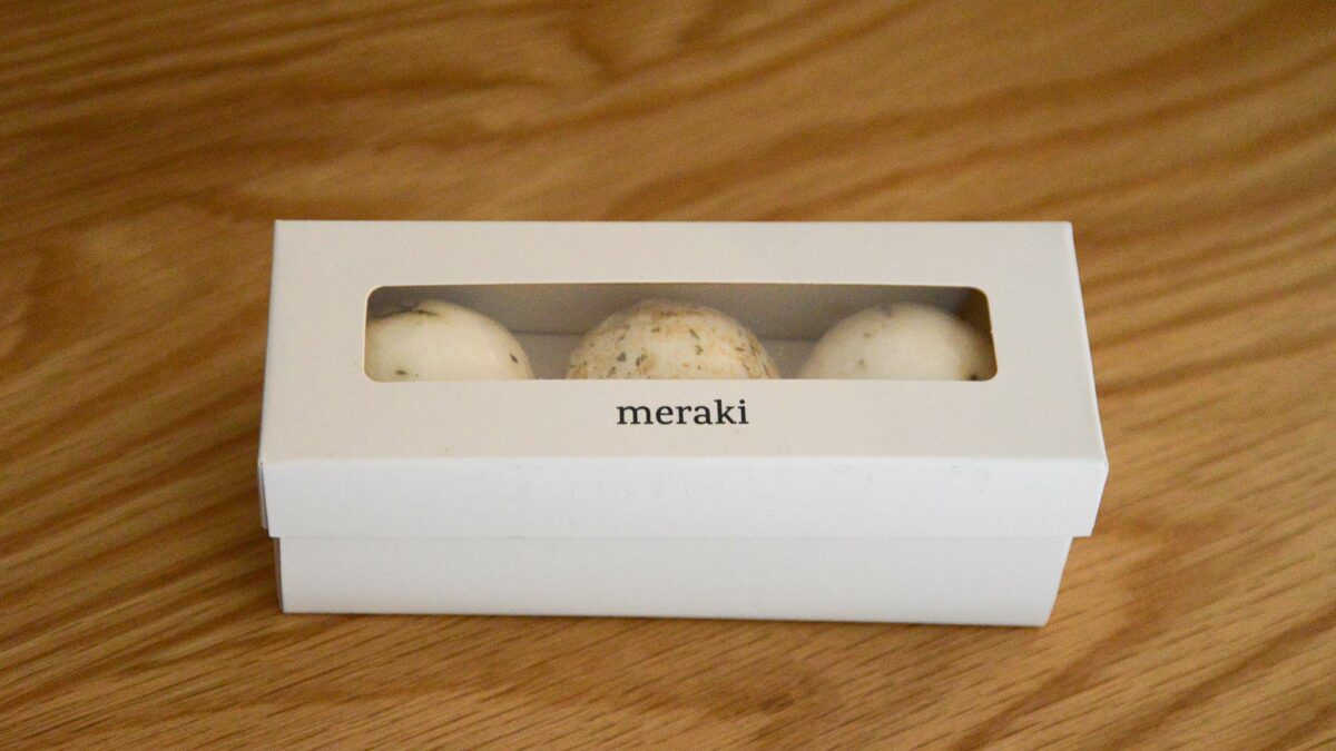 meraki bath melts in a gift box