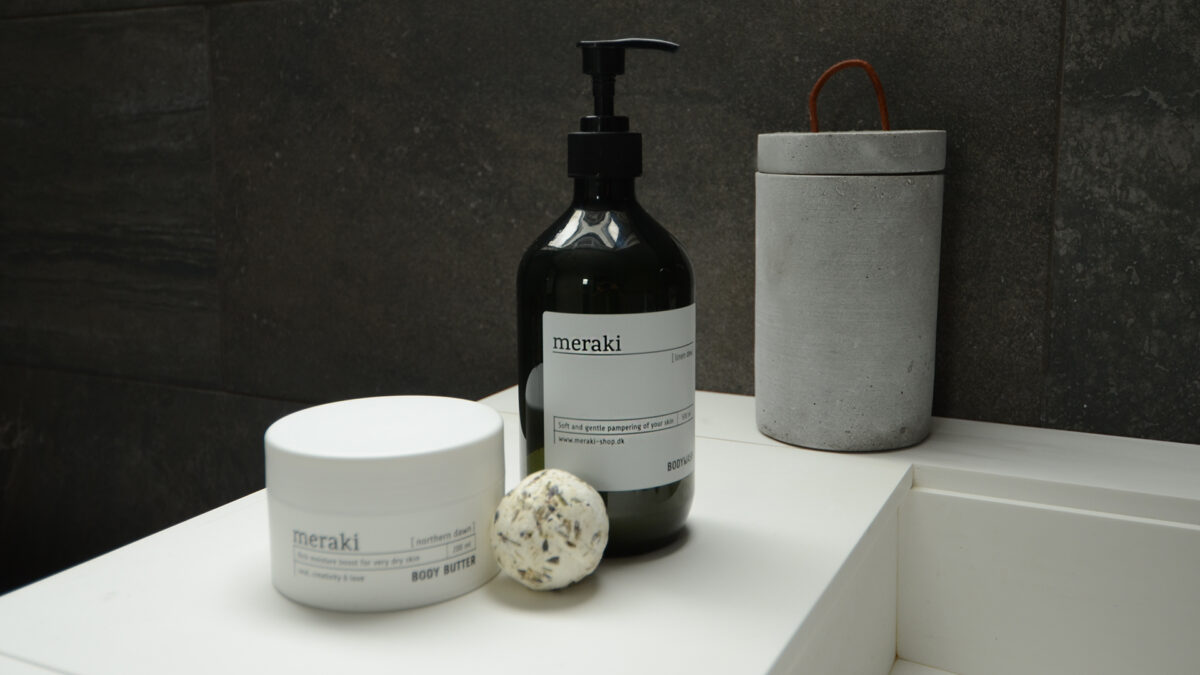 meraki body butter, wash and bath melt