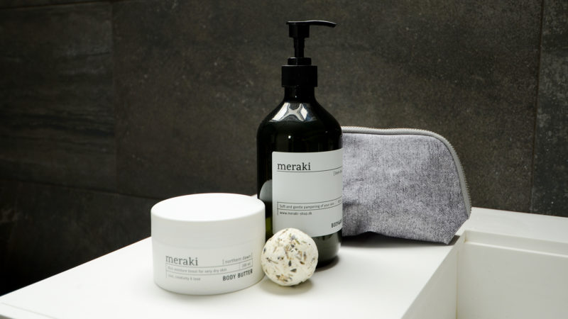 meraki body wash, body butter and bath melt