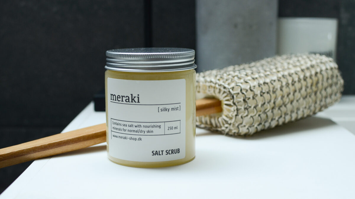 meraki exfoliator and scrub