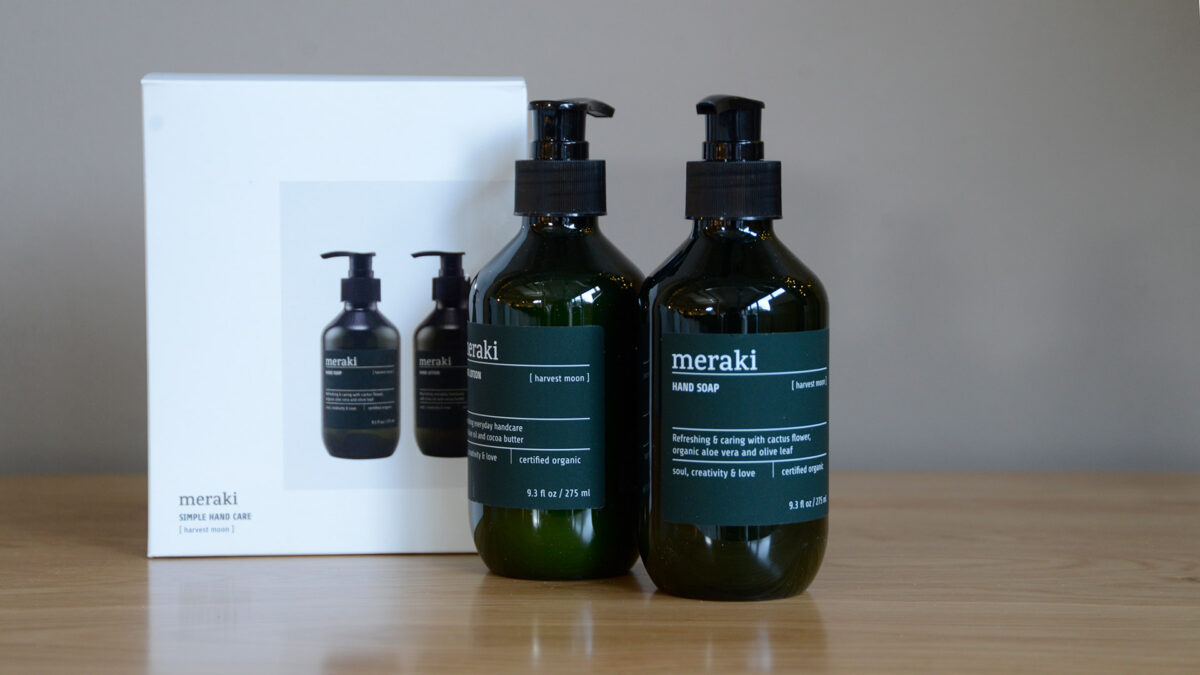 meraki organic hand wash and hand lotion set