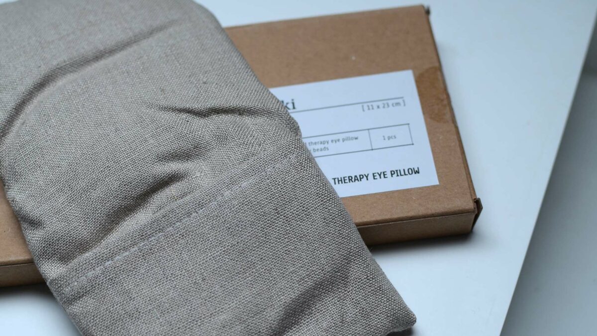 meraki organic linen soothing eye pillow