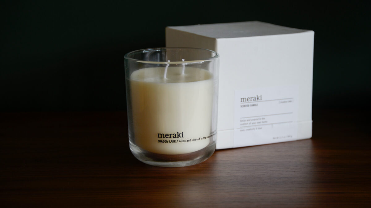 meraki shadow lake scented candle