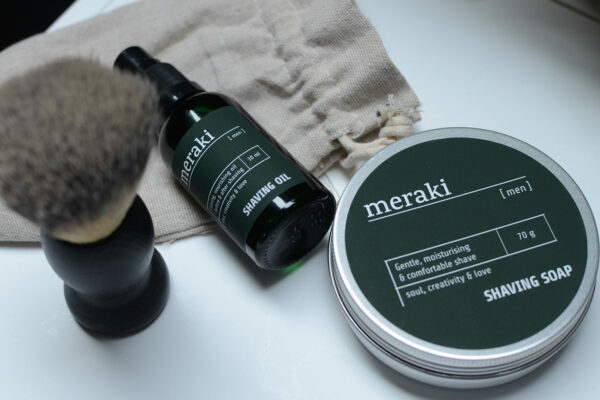 meraki-shaving-oil-with-brush-and-soap