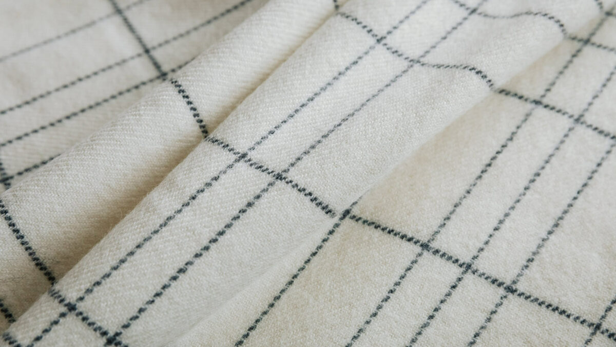 Merino throw - modern blanket