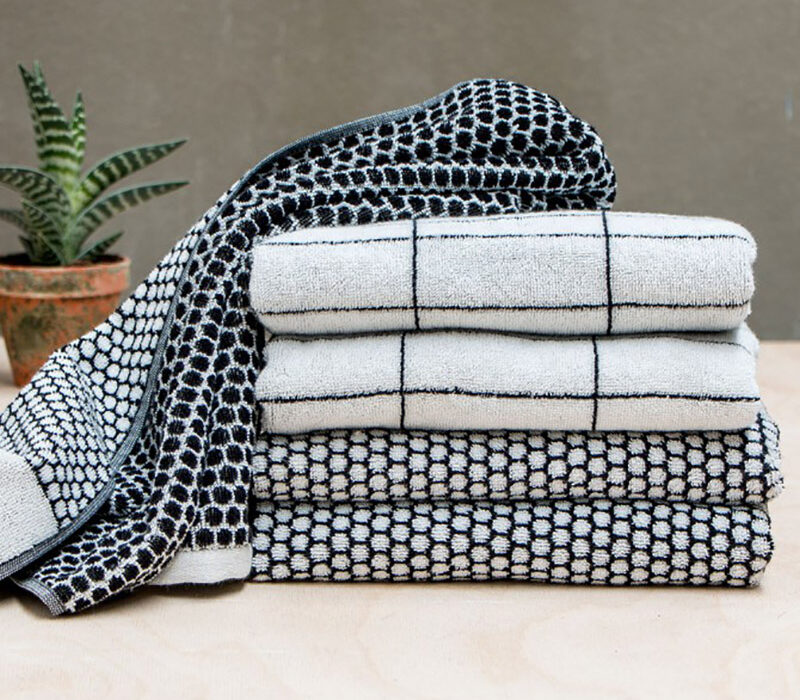 Black and White Towels Cotton Towels Natural Bed Company