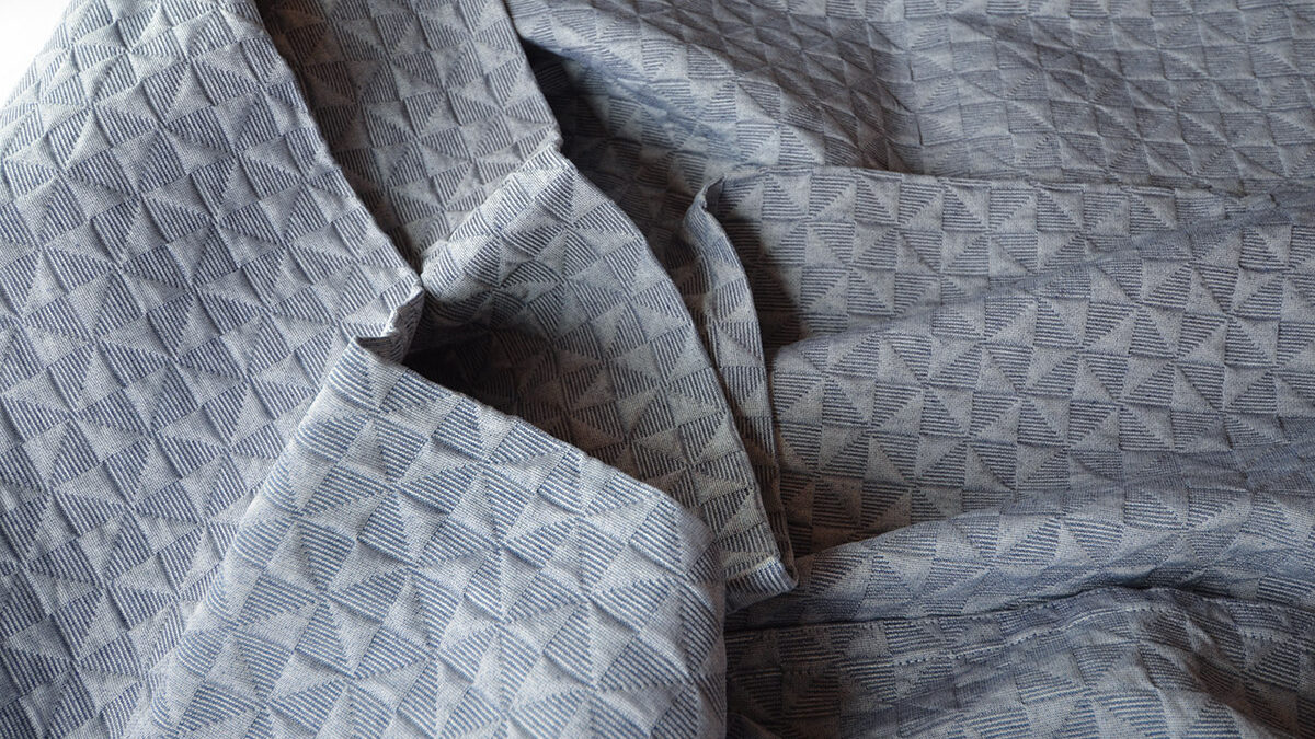 mette ditner Butterfly blue textured bedspread