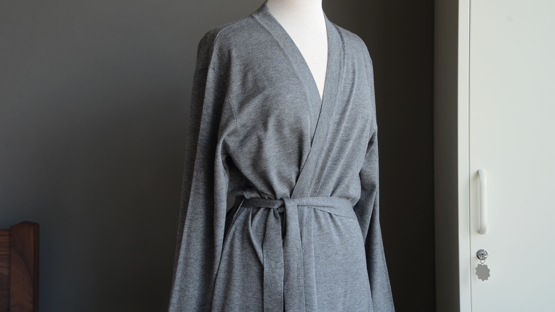 Long shop knit robe