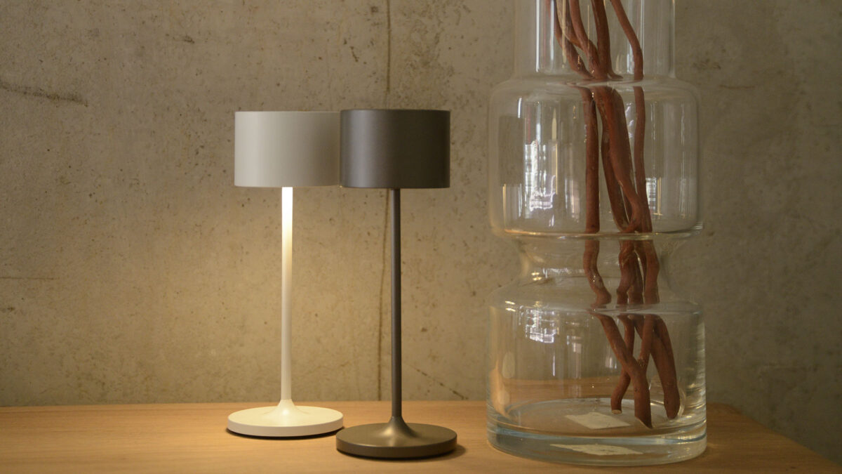 Mini Mobile LED Lamps - White or Bronze