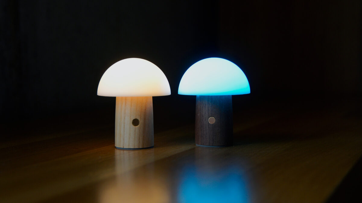 mini colourful mushroom lights