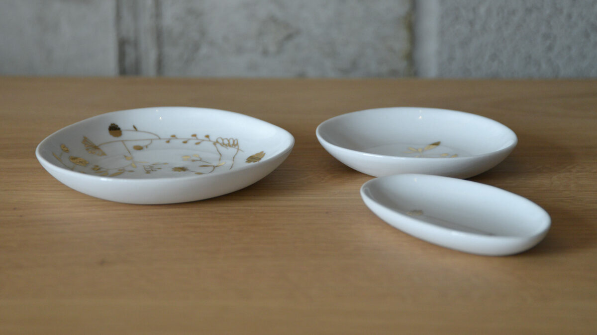mini dishes set of three