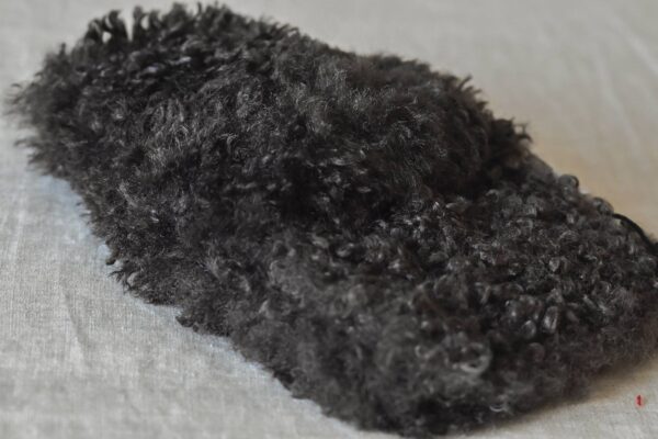 mini faux fur hot water bottle cover in espresso brown.