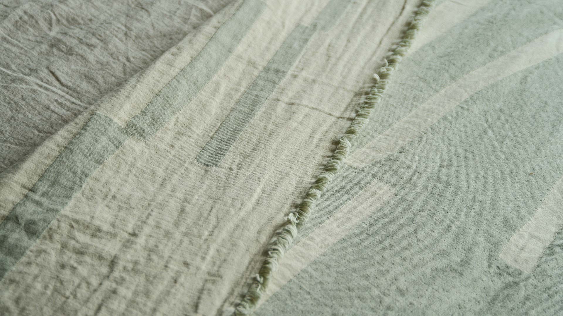 organic cotton textured bed throw