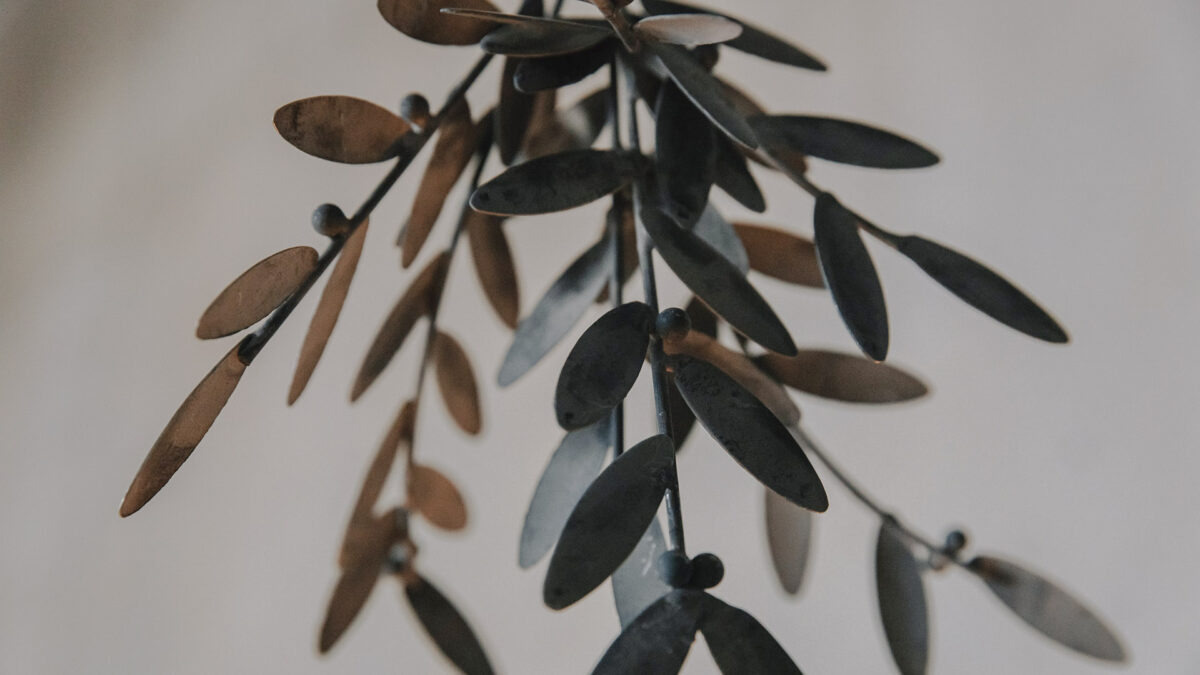 mistletoe decoration detail