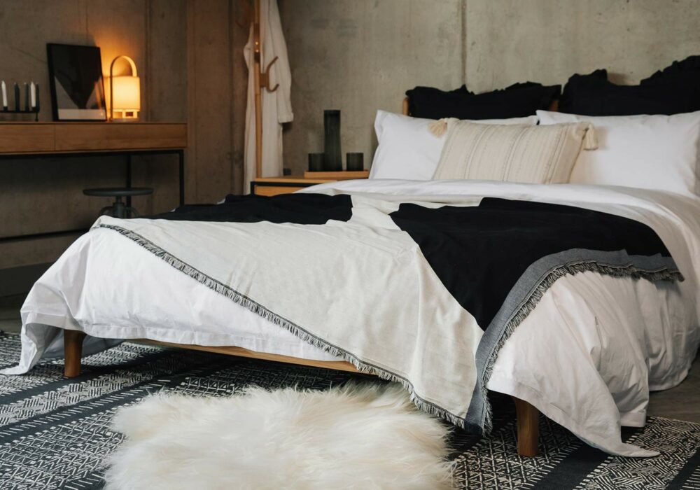 Monochrome Cotton Rich Rugs - Natural Bed Company