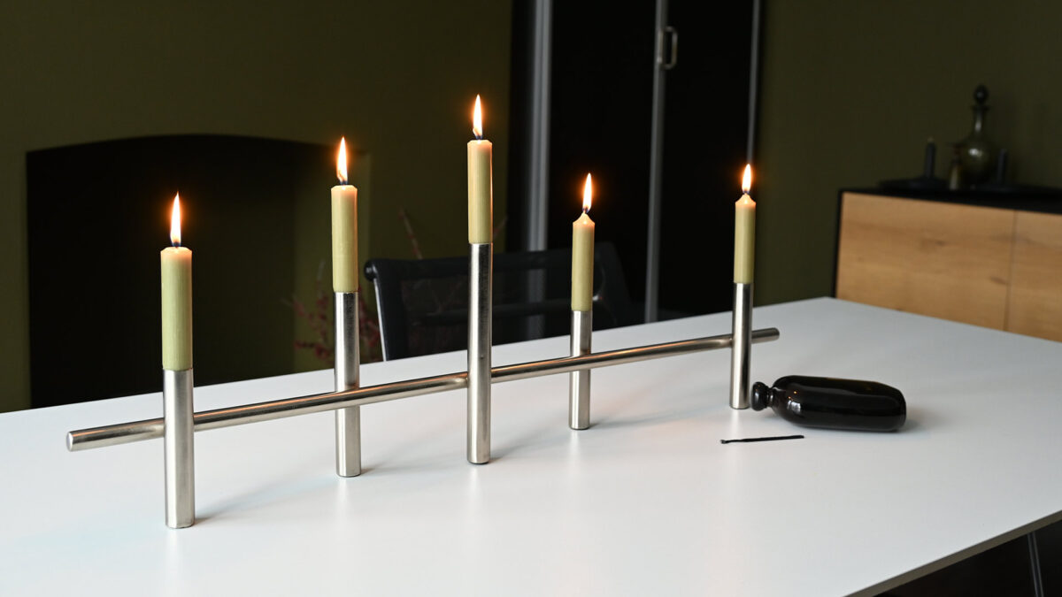Large Metal Candleholders - 2 Sizes - Image 9