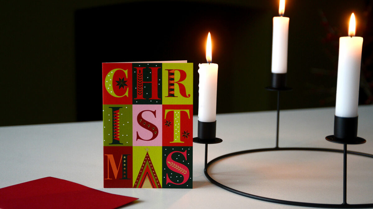 modern christmas card