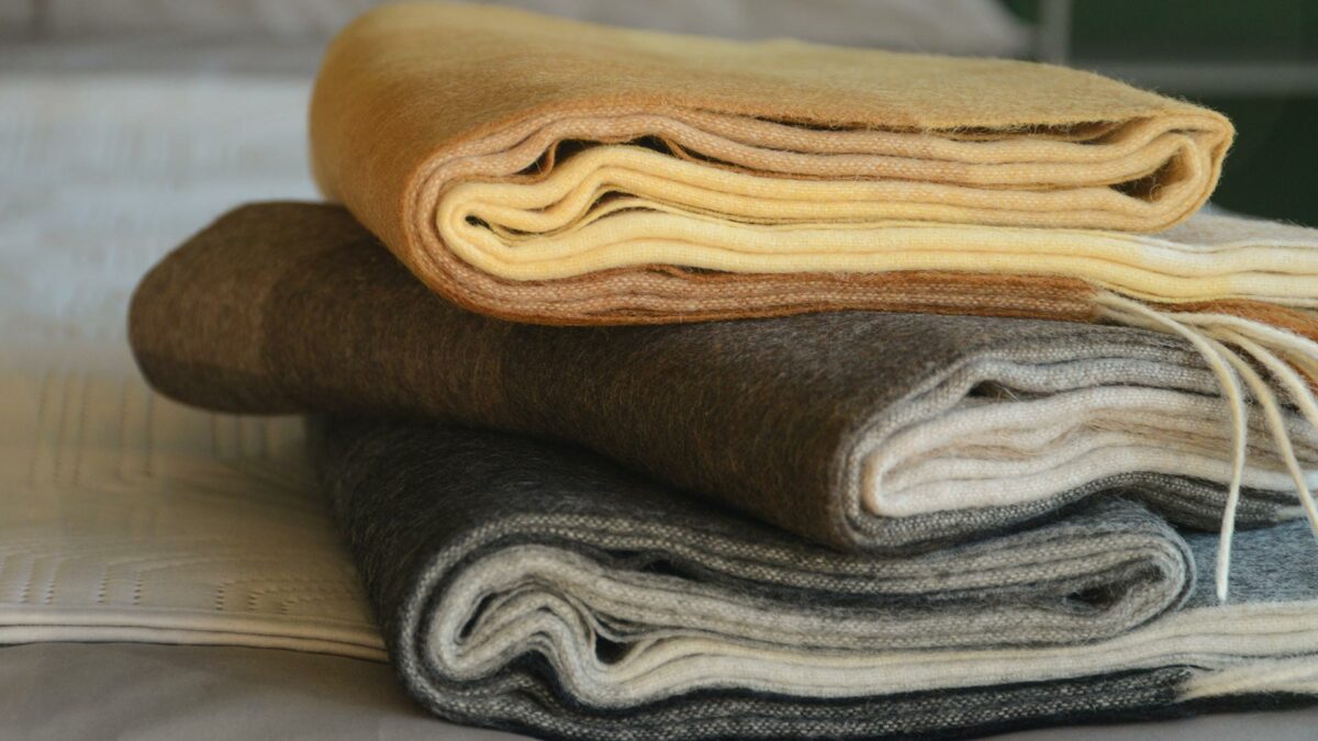 modern colour block throws