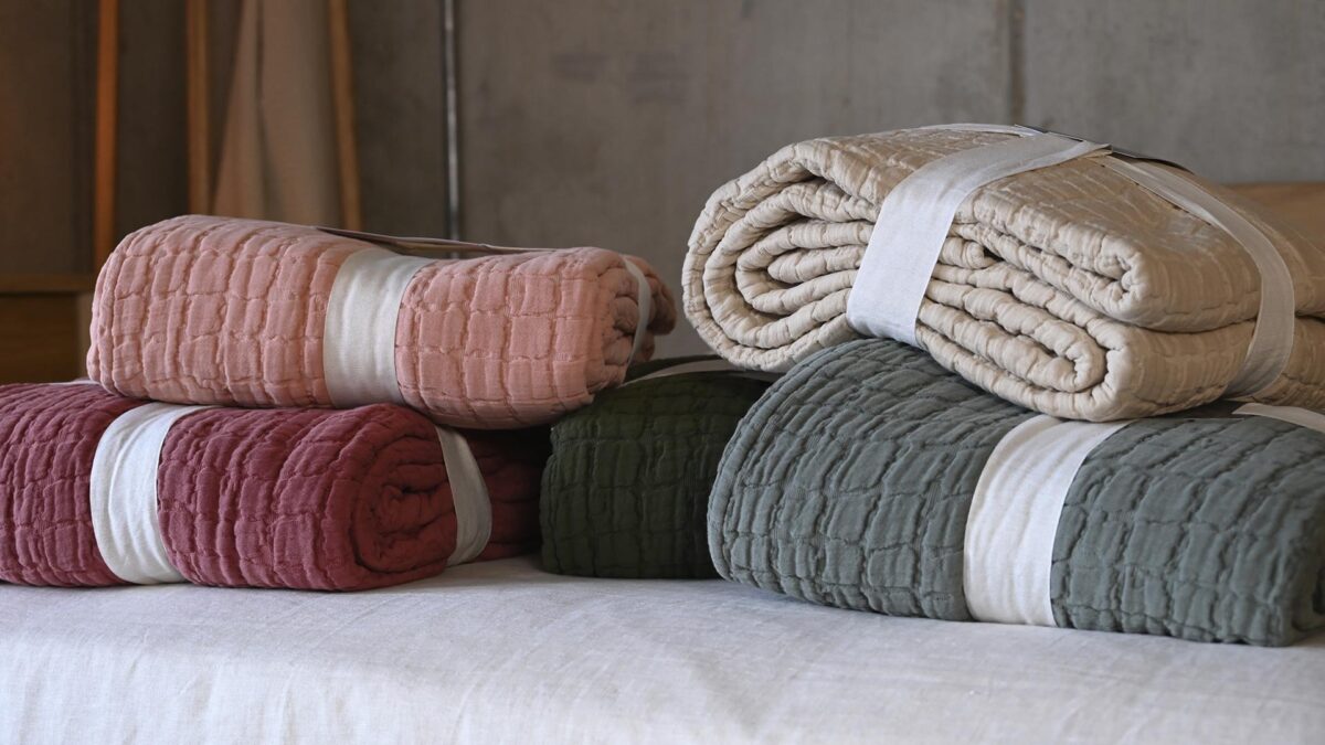 Contemporary Textured Cotton Bedspreads - Image 8