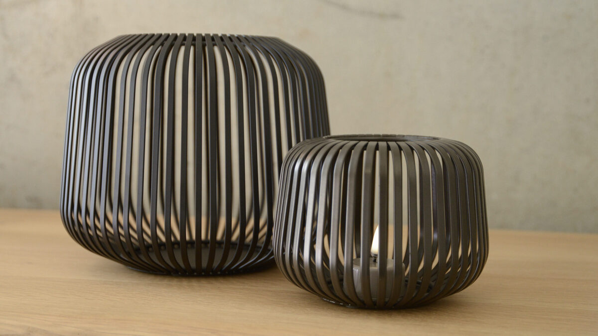Modern Metal Candleholders - Black or Bronze - Image 2