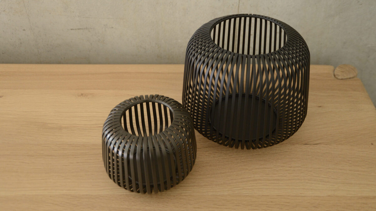 Modern Metal Candleholders - Black or Bronze - Image 3