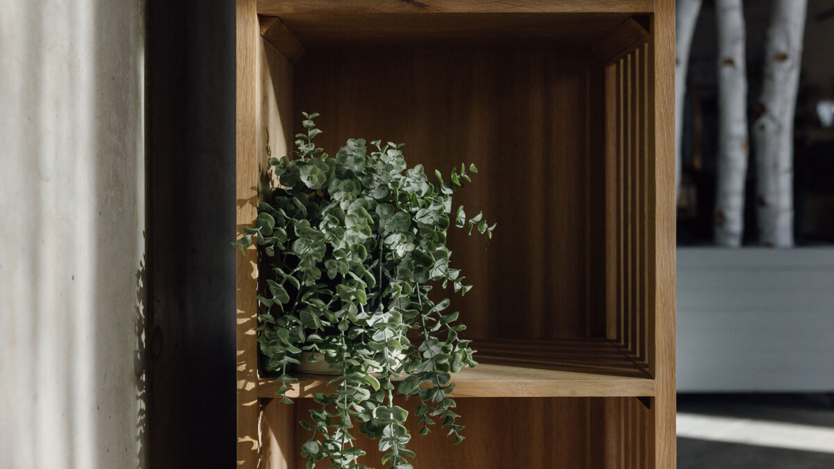 Modern Oak Open Wardrobe - Image 11